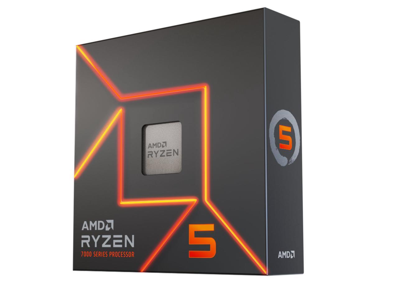 AMD Ryzen™ 5 7600X 6-Core 4.7 GHz (MAX Turbo 5.3 GHz), 12-Thread Socket AM5