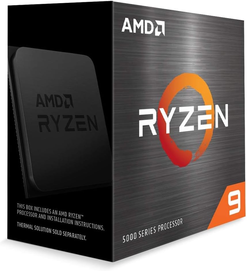 AMD Ryzen 9 5900X 12-core 3.7 GHz (MAX Turbo 4.8 GHz), 24-Thread Socket AM4