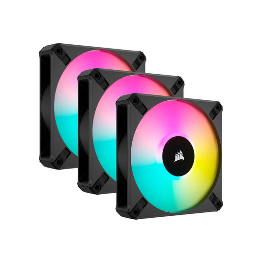 Corsair iCUE AF120 RGB Elite Triple Abanicos PWM incluye Controlador