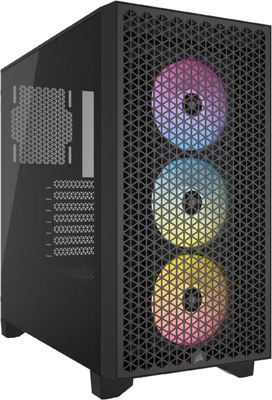 Corsair 3000D RGB Airflow Tempered Glass Mid-Tower ATX PC Case