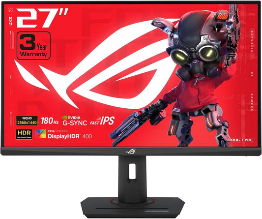 ASUS ROG Strix 27'' QHD 1440P HDR400 Monitor (XG27ACS ) 180Hz 1ms IPS