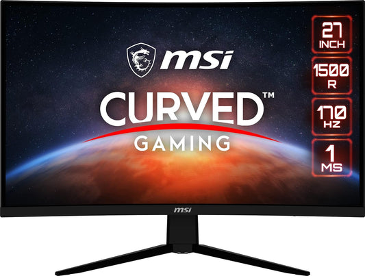 MSI G273CQ Curvo 27'' 2560 x 1440 (QHD) (2K), VA, 170Hz, FreeSync, HDR,