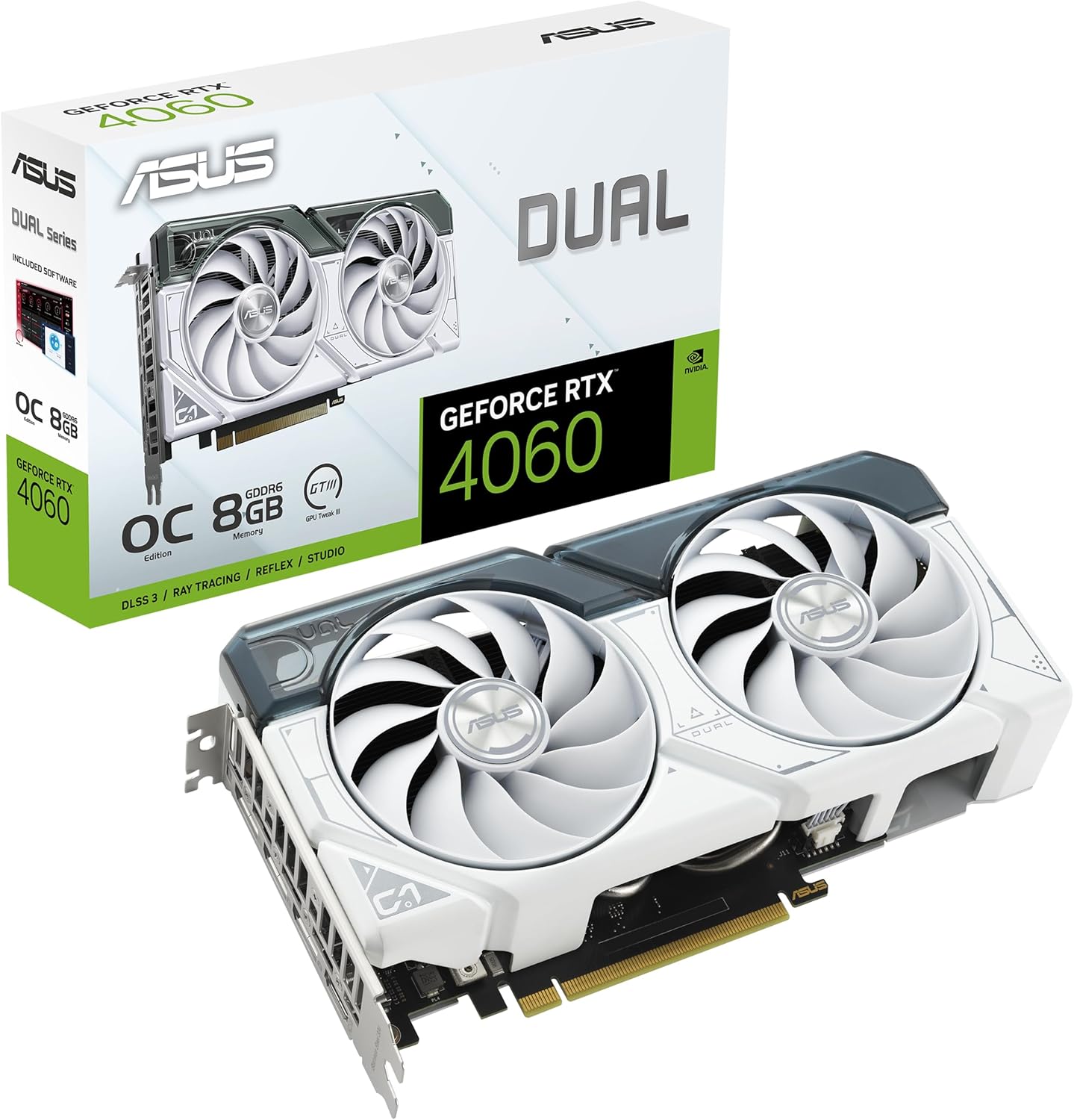 ASUS DUAL GeForce RTX 4060 OC White Edition 8GB GDDR6